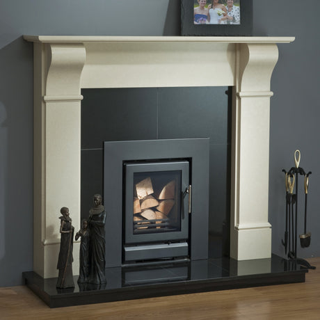 54" Ariel Corbel Ivory Pearl Surround