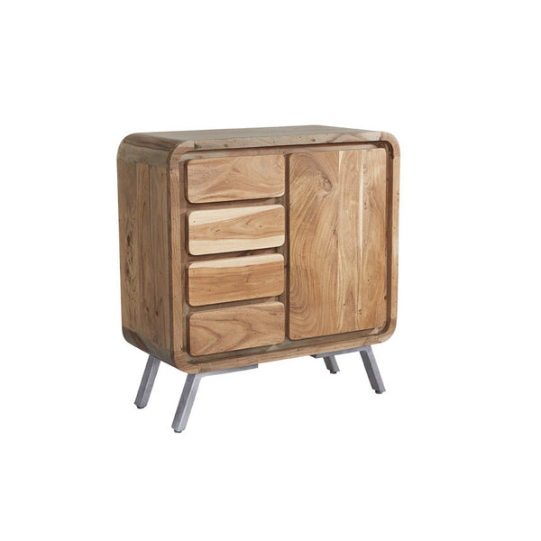 Aspen Medium Sideboard made from solid hardwood and reclaimed metal