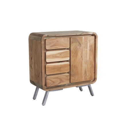 Aspen Medium Sideboard made from solid hardwood and reclaimed metal