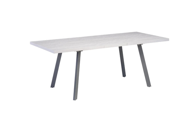 Modern Extending Dining Table - Grey Legs, 1.6m to 2m Length