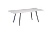 Modern Extending Dining Table - Grey Legs, 1.6m to 2m Length