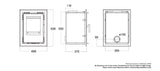 Athens 400 4.8kW Multi Fuel (Eco) - Technical Drawing