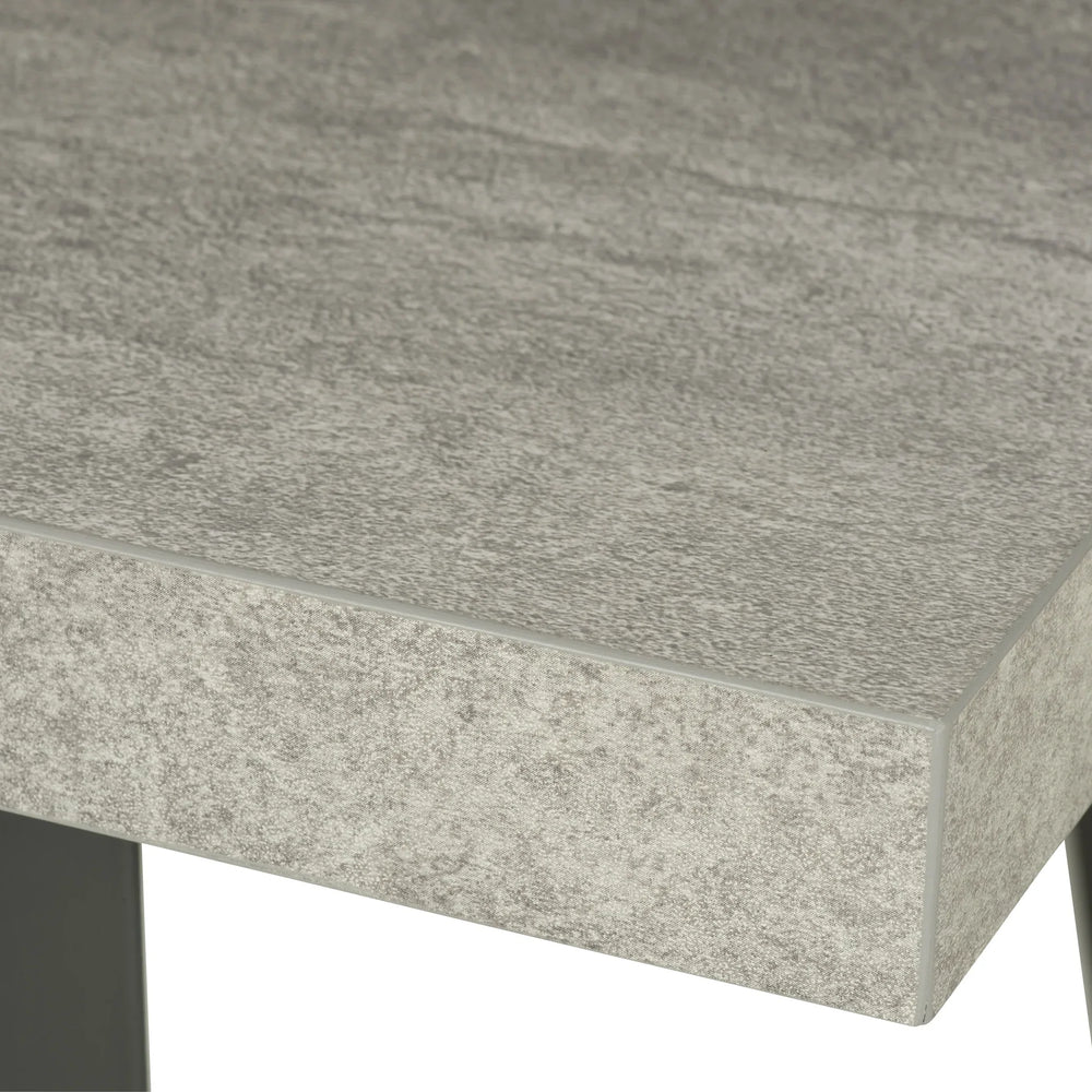 Modern Extending Dining Table - Grey Legs, 1.6m to 2m Length