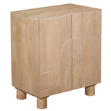 Austin solid wooden small sideboard in light brown finish