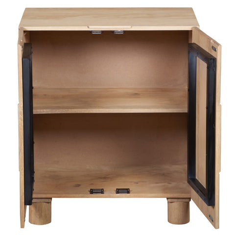 Austin solid wooden small sideboard in light brown finish