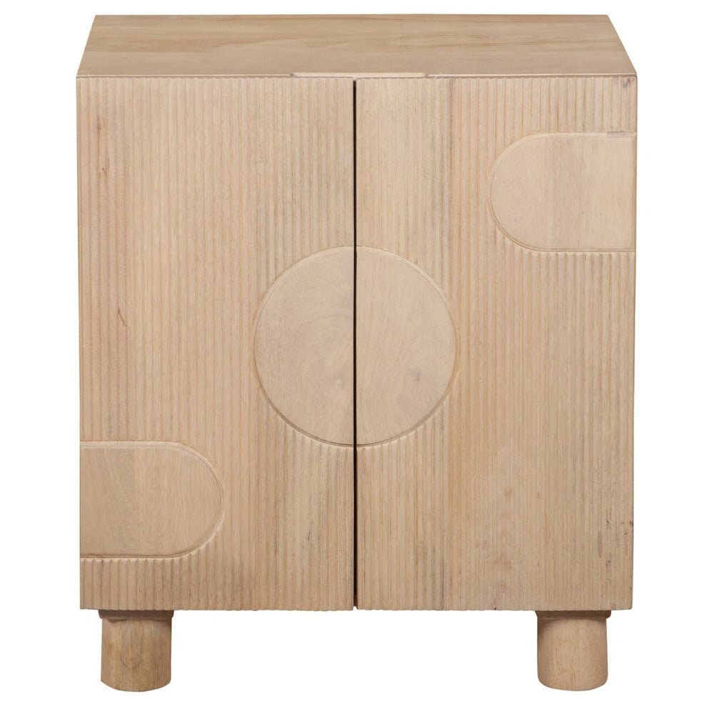 Austin solid wooden small sideboard in light brown finish