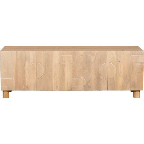 Austin Solid Wood Large Low Board Tv Cabinet