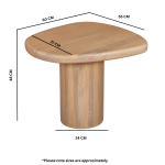 Austin Solid Wood Side Table - View 5