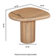 Austin Solid Wood Side Table - View 5