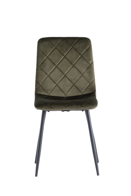 Luxurious Juniper Green Velvet Dining Chair for Elegant Interiors