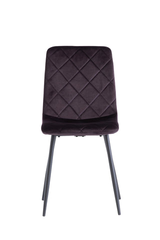 Elegant Aubergine Velvet Dining Chair for Stylish Interiors