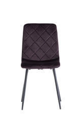 Elegant Aubergine Velvet Dining Chair for Stylish Interiors