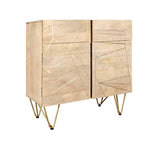 Light Gold 2 Door Medium Sideboard - View 2