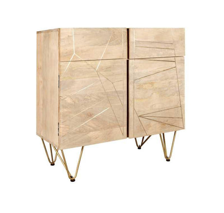 Light Gold 2 Door Medium Sideboard - View 2