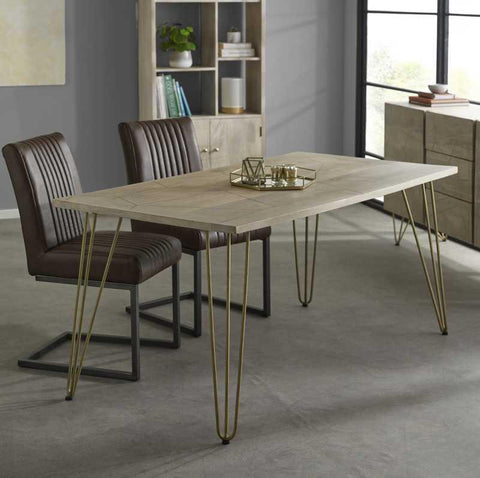 Light Gold Dining Table