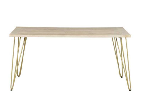 Light Gold Dining Table - View 2