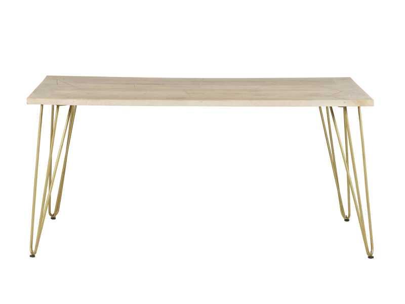 Light Gold Dining Table - View 2
