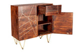 Dark Gold 2 Door Medium Sideboard
