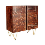 Dark Gold 2 Door Medium Sideboard - View 2