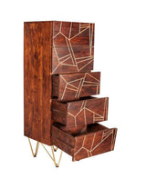 Dark Gold Tall Chest of Drawers