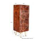 Dark Gold Tall Chest of Drawers - View 6