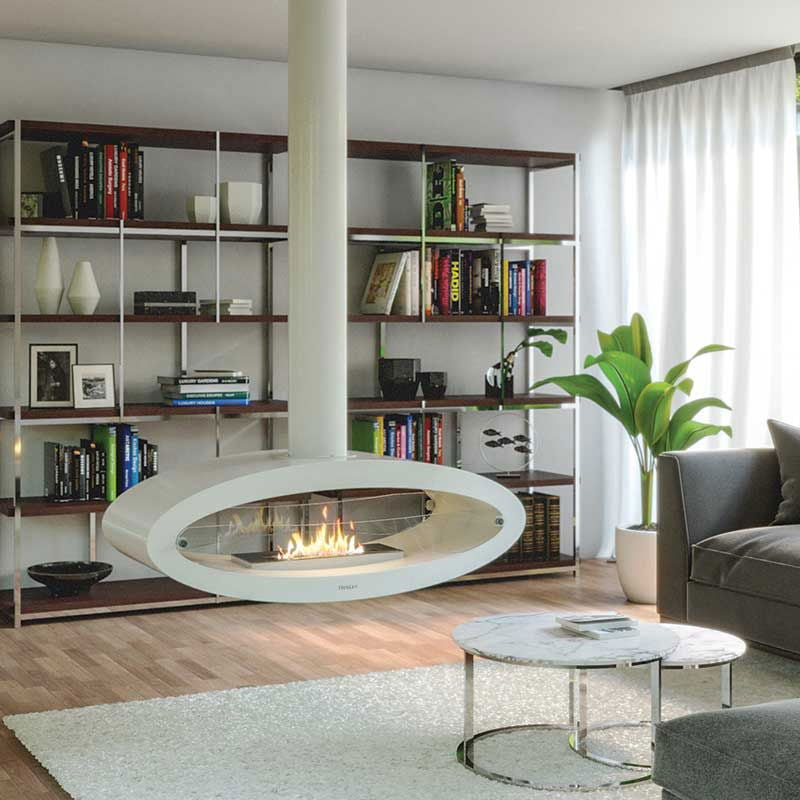 Bio-Ethanol Budapest Wall Hung (White) -  - 105-168090