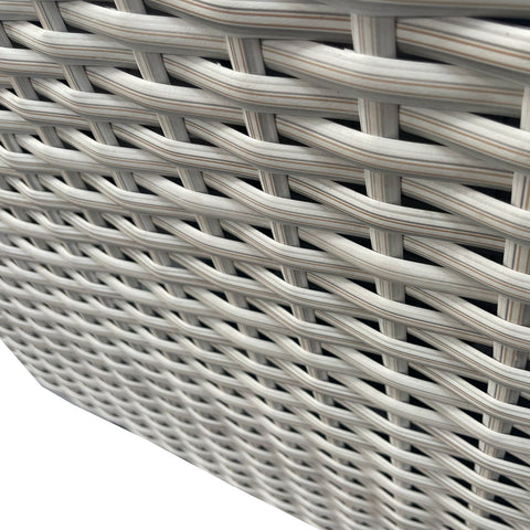 Bexley Grey Rattan Fire Pit Corner Sofa Set – Multi-Piece with Benches