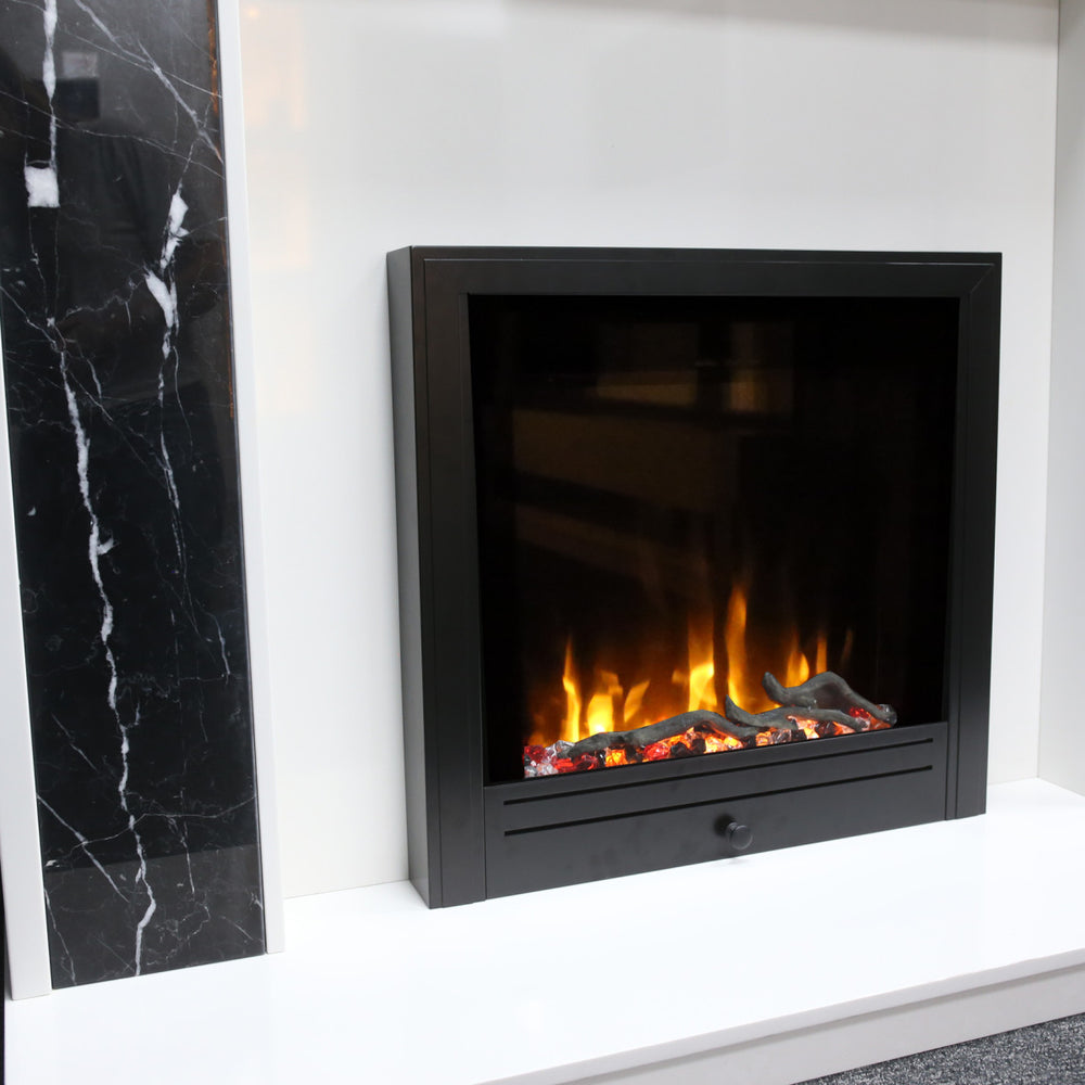 Ezee Glow Pulse Widescreen Electric Fire With Metal Trim