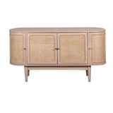 Valencia cane and mango wood sideboard in a stylish living room
