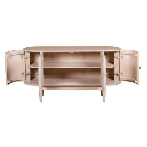 Valencia Cane & Mango Wood 4 Doors Sideboard - View 3