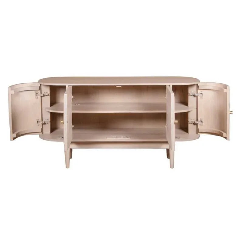 Valencia Cane & Mango Wood 4 Doors Sideboard - View 3