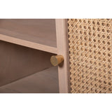 Valencia cane and mango wood sideboard in a stylish living room
