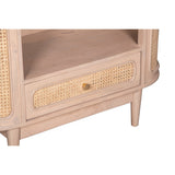 Valencia bookcase made from mango wood and woven cane, showcasing stylish design
