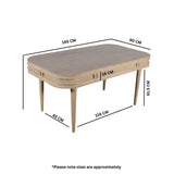 Valencia Cane & Mango Wood Dining Table - View 3