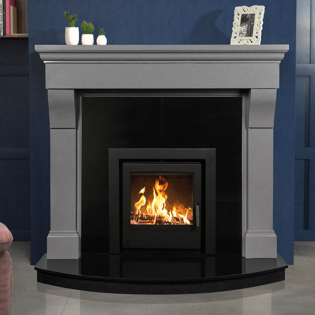 54" Cabra Polished Luna Grey Surround