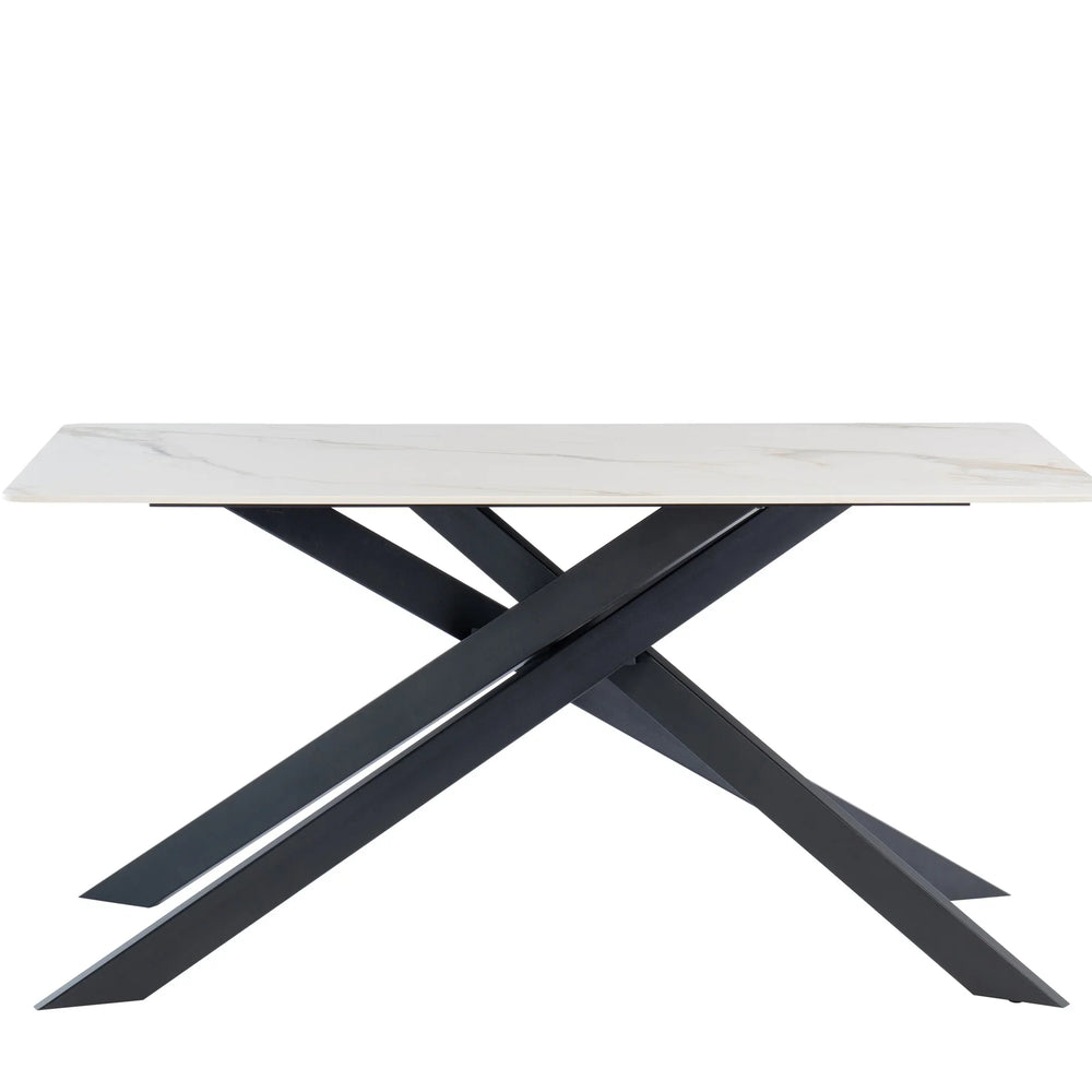 Elegant 1.6m Gold and Black Dining Table for Stylish Interiors