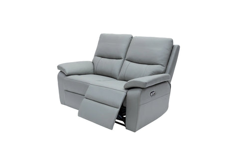 Gray recliner sofa on a white background