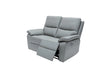 Gray recliner sofa on a white background