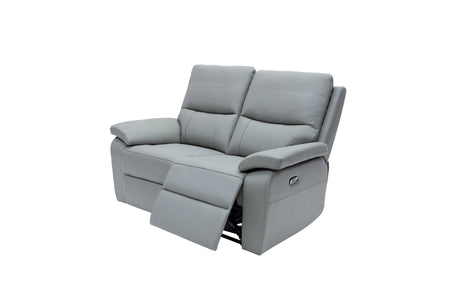 Gray recliner sofa on a white background
