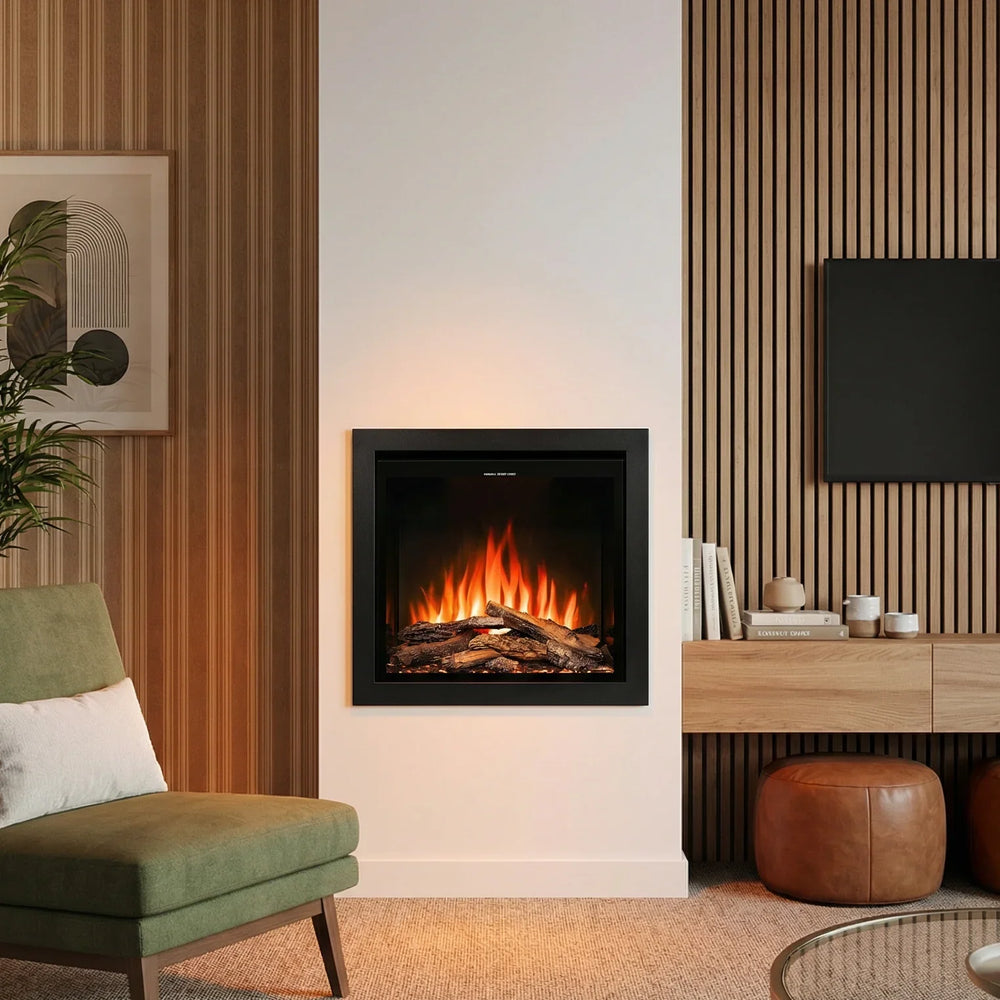 Ezee Glow E-Kinsale Electric Stove with 10 Flame & Fuel Bed Colours