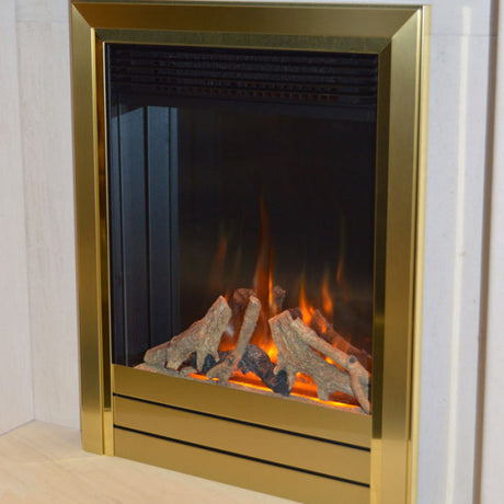 Evonic Evoflame Colorado Brass Electric Inset With Remote Control