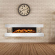 Evonic Evoflame Compton 1000 White with Grey Tiles Electric Suite