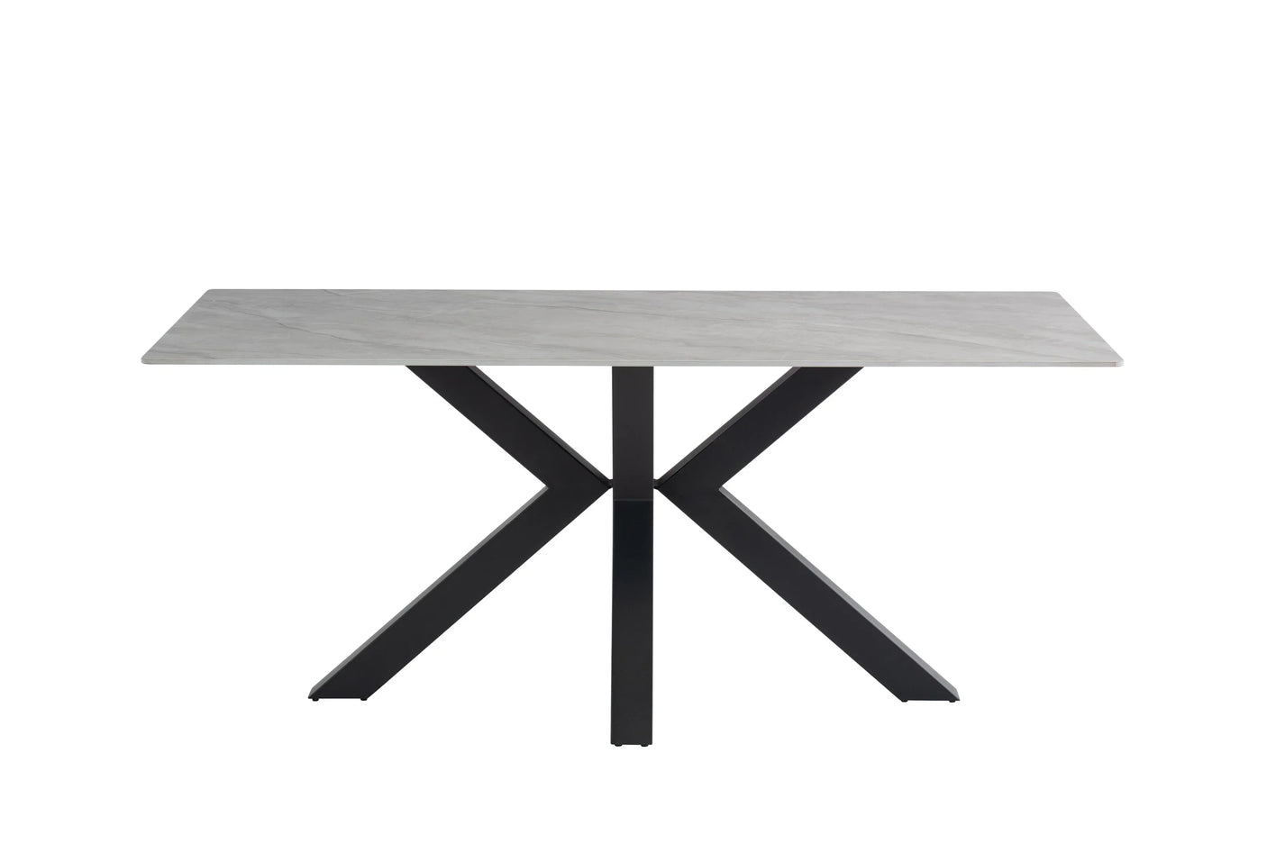 1.8m Grey Wooden Dining Table for Modern Home Elegance
