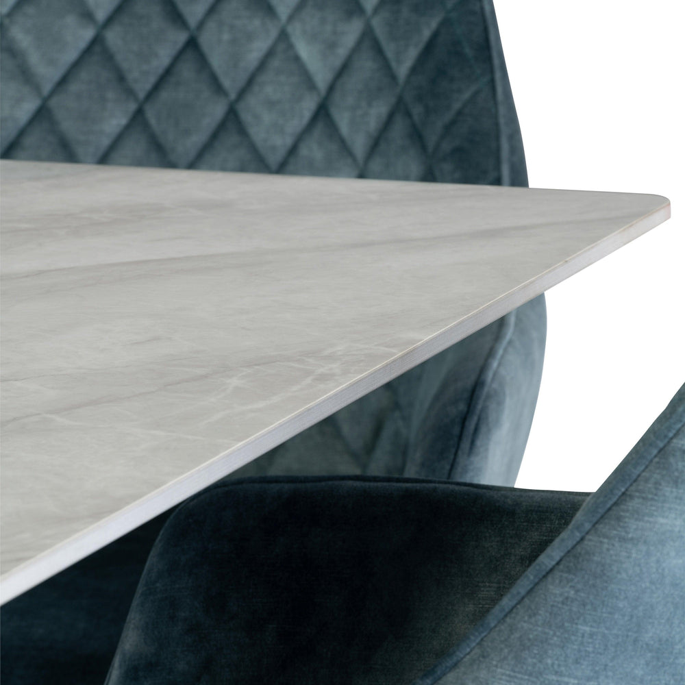 1.8m Grey Wooden Dining Table for Modern Home Elegance