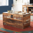 Coastal trunk box made from reclaimed wood, eco-friendly design