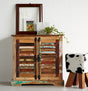 Coastal 2 door sideboard made from reclaimed wood, fully assembled