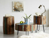 Coastal Drum Stool - View 3
