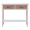 Elegant Carved White Console Table
