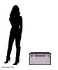 Monochrome Cowhide Storage Trunk