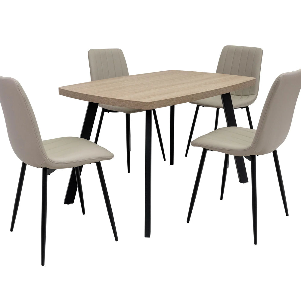 Stylish 1.2m Light Oak Dining Table for Modern Homes